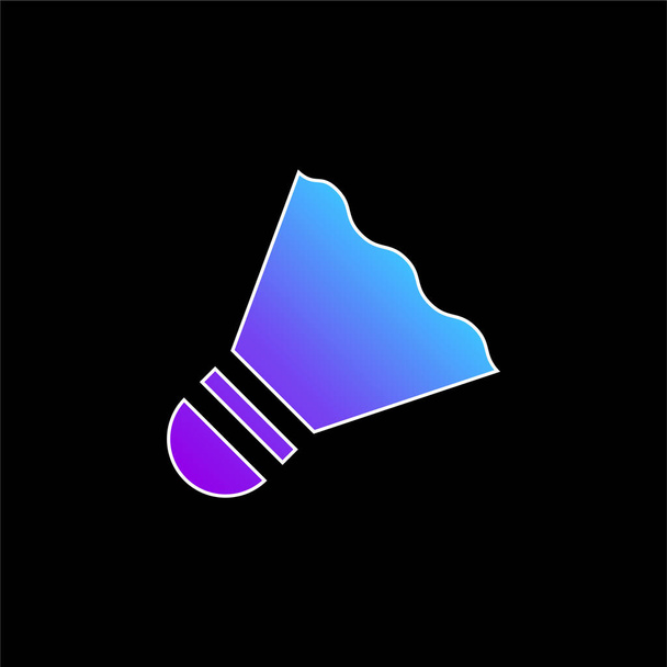 Bádminton azul icono de vector gradiente - Vector, Imagen