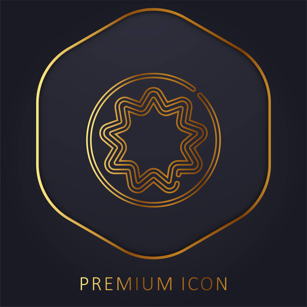 Bahaismo linea dorata logo premium o icona - Vettoriali, immagini