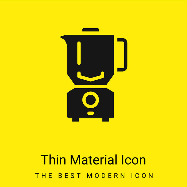 Mélangeur minimal icône de matériau jaune vif - Vecteur, image