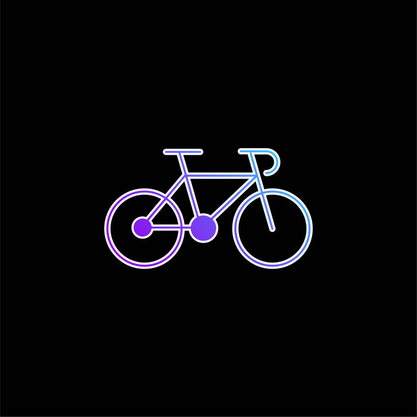 Bike Of A icona vettoriale pendenza blu ginnasta - Vettoriali, immagini