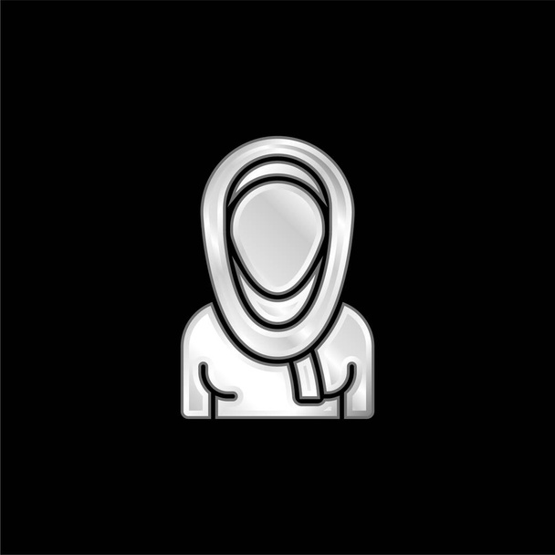 Arabská stříbrná metalická ikona - Vektor, obrázek