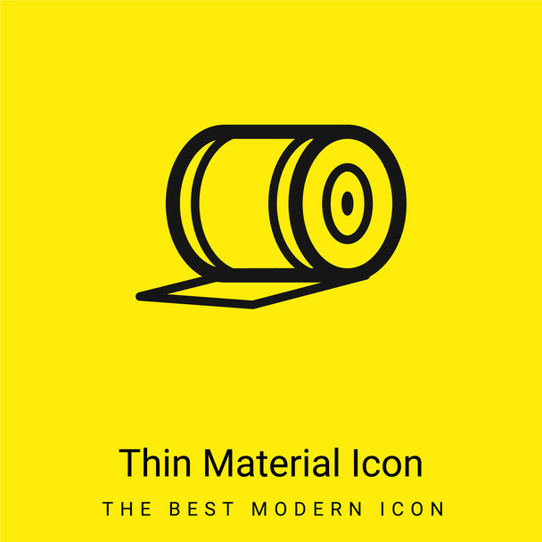 Bendaggio icona materiale giallo brillante minimo - Vettoriali, immagini