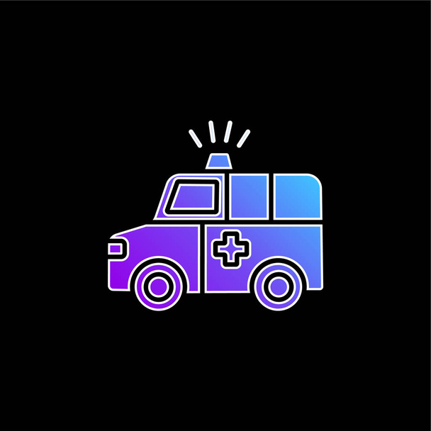 Vektorová ikona Ambulance blue gradient - Vektor, obrázek