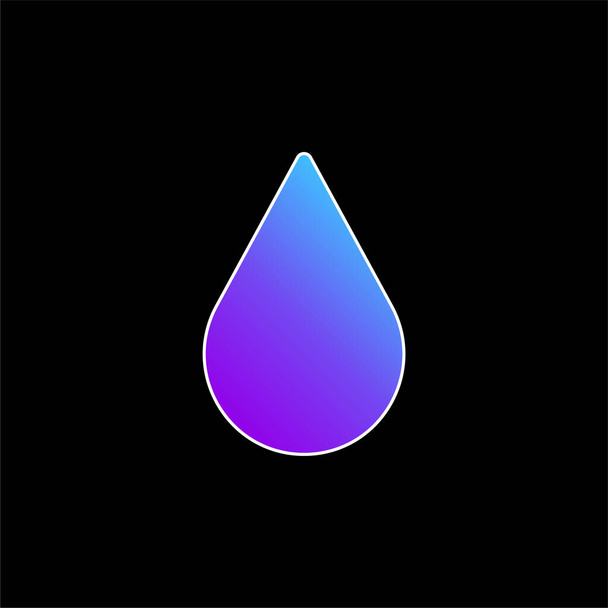 Icona del vettore gradiente blu goccia di sangue - Vettoriali, immagini