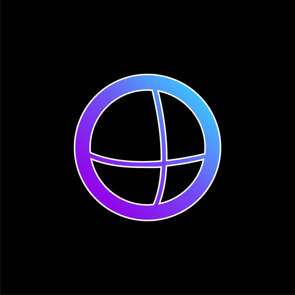 Anzeigen der Welt Logo blaues Gradienten-Vektor-Symbol - Vektor, Bild
