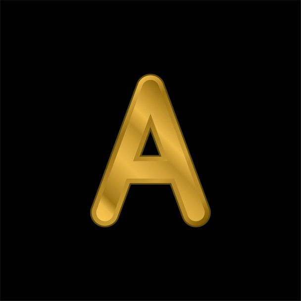 Золотий металевий значок або вектор логотипу
 - Вектор, зображення