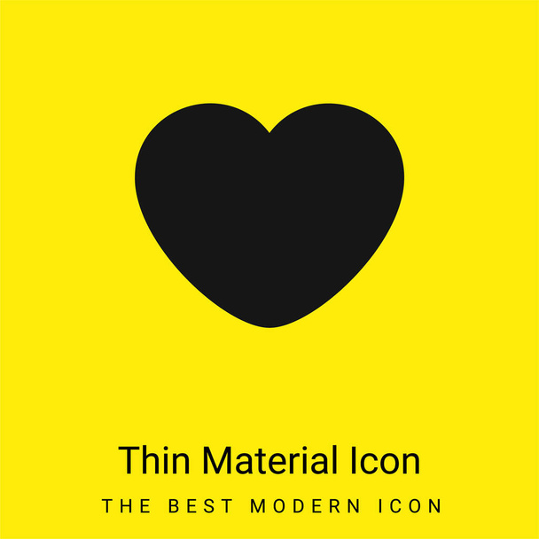 Badoo minimális fényes sárga anyag ikon - Vektor, kép
