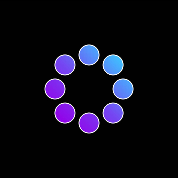 Bead blue gradient vector icon - Vector, Image