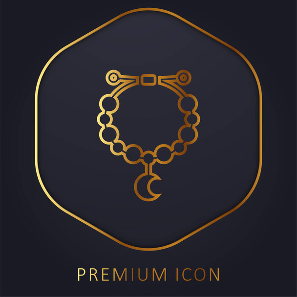 Bracciale linea dorata logo premium o icona - Vettoriali, immagini
