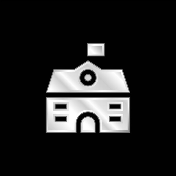 Серебристая икона Большого Дома - Вектор,изображение