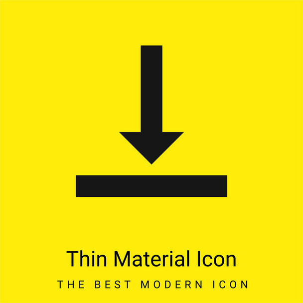 Align minimal bright yellow material icon - Vector, Image