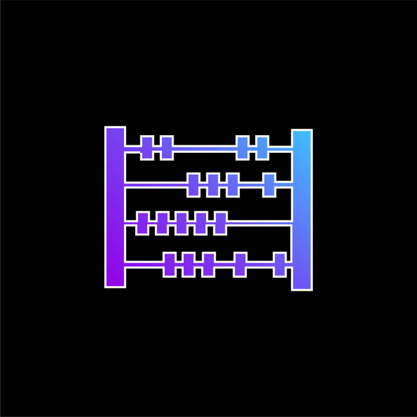 Icône vectorielle de dégradé bleu Abacus - Vecteur, image