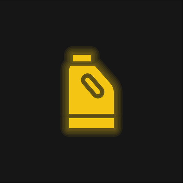 Icona al neon giallo candeggina - Vettoriali, immagini