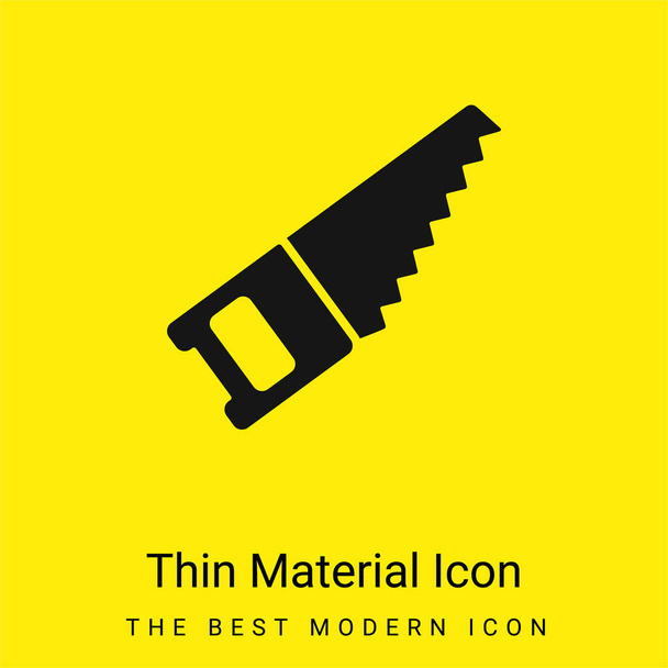 Band Saw icona minimale materiale giallo brillante - Vettoriali, immagini