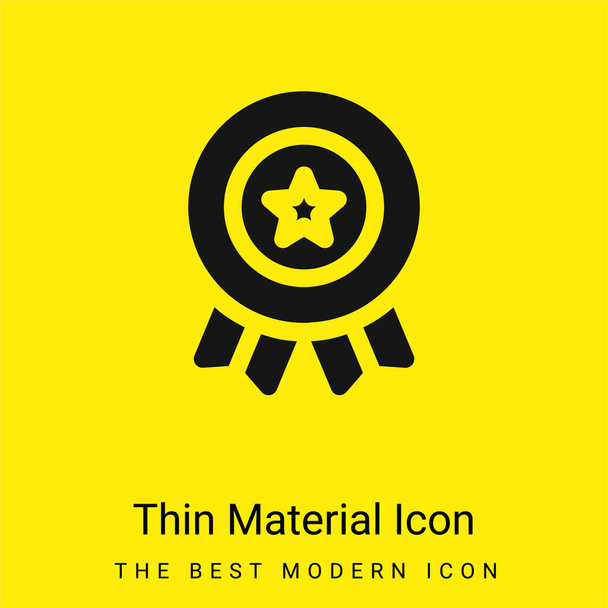 Americká minimální jasně žlutá ikona materiálu - Vektor, obrázek
