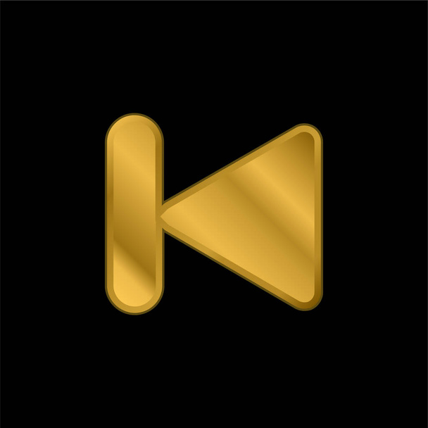 Задняя позолоченная икона или вектор логотипа - Вектор,изображение