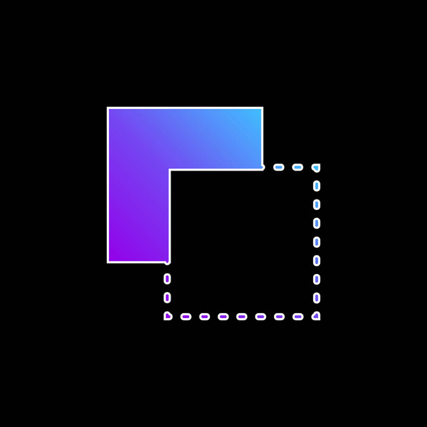 Background blue gradient vector icon - Vector, Image