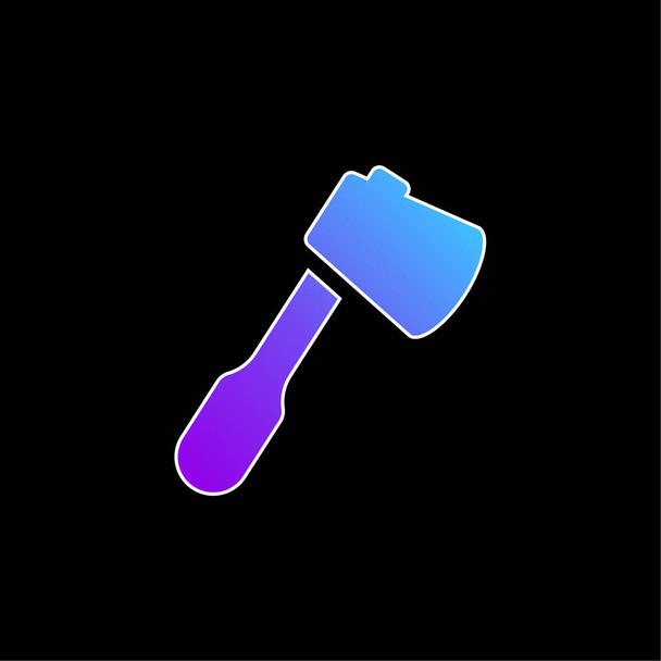 Icona vettoriale gradiente blu Ax - Vettoriali, immagini