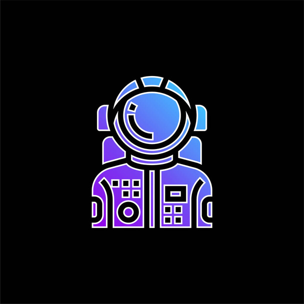 Astronautská modrá ikona přechodu - Vektor, obrázek