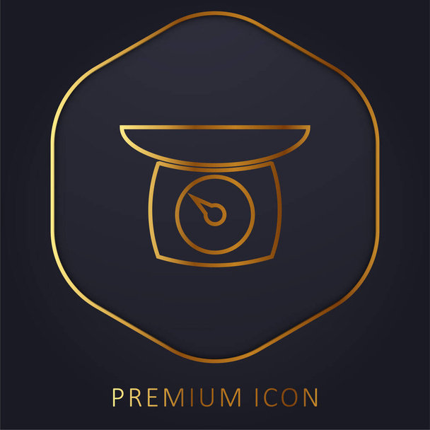 Balance golden line premium logo or icon - Vector, Image