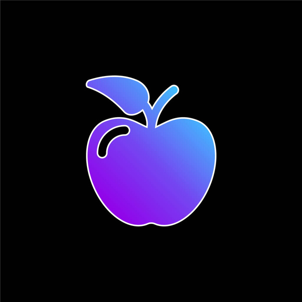 Icône vectorielle dégradée bleu pomme - Vecteur, image