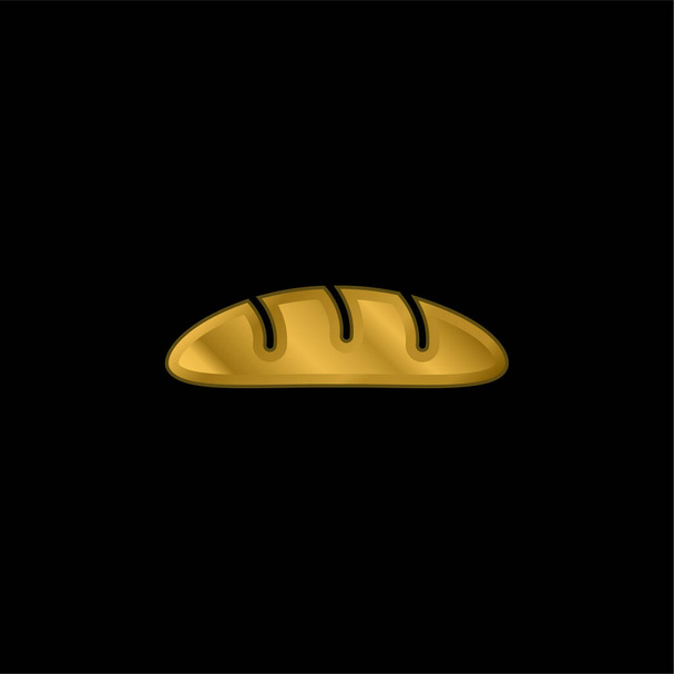Хліб золотий металевий значок або вектор логотипу
 - Вектор, зображення