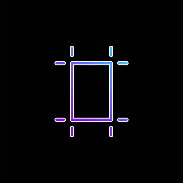 Cartón azul gradiente vector icono - Vector, Imagen