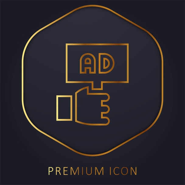 Reklama na prémiové logo nebo ikonu - Vektor, obrázek