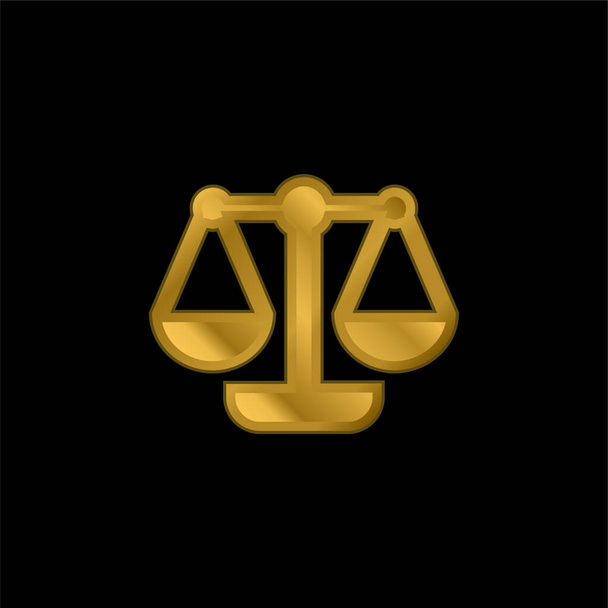 Плакированный золотом металлический значок или вектор логотипа - Вектор,изображение