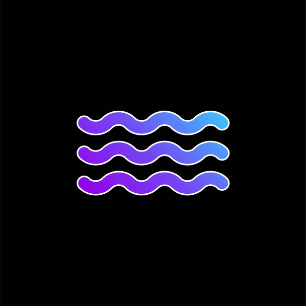 Symbol vodnáře modrá ikona přechodu - Vektor, obrázek