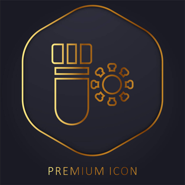 Bluttest goldene Linie Premium-Logo oder Symbol - Vektor, Bild