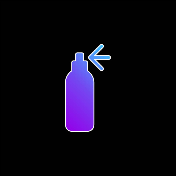 Belleza Perfume azul gradiente vector icono - Vector, Imagen