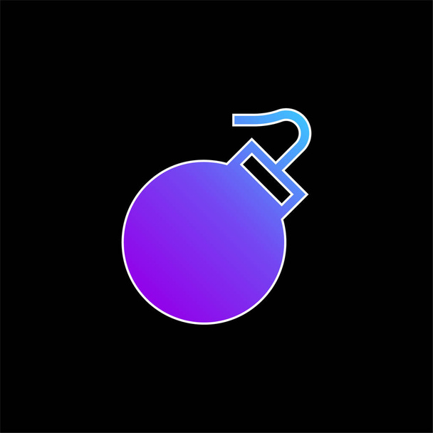 icona vettoriale gradiente blu bomba - Vettoriali, immagini