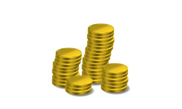 Stack of coins - Vecteur, image