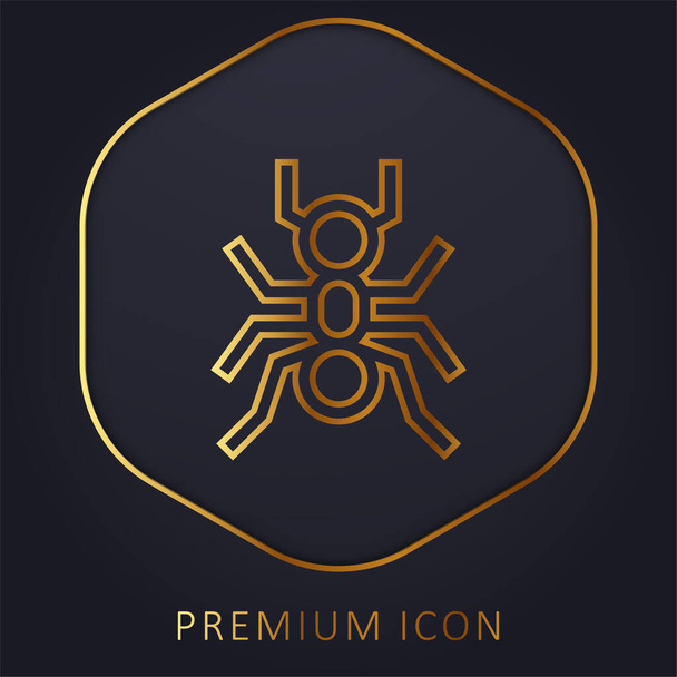 Formica linea dorata logo premium o icona - Vettoriali, immagini