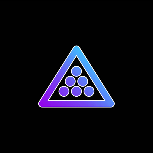 Icona vettoriale gradiente blu biliardo - Vettoriali, immagini