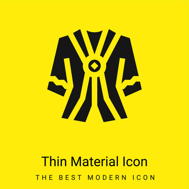 Batik minimaalinen kirkkaan keltainen materiaali kuvake - Vektori, kuva