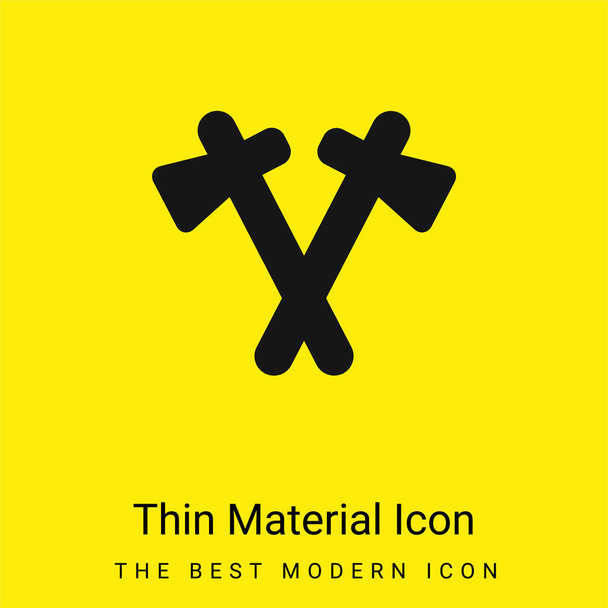Osy minimální jasně žlutá ikona materiálu - Vektor, obrázek