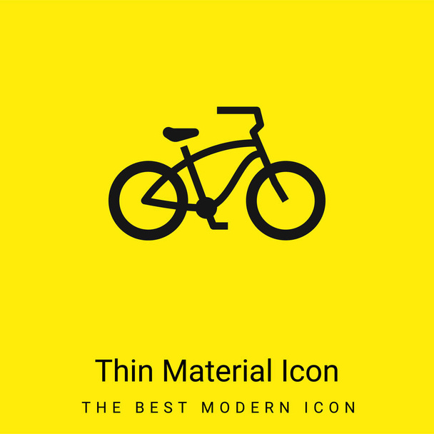 Kolo minimální jasně žlutý materiál ikona - Vektor, obrázek
