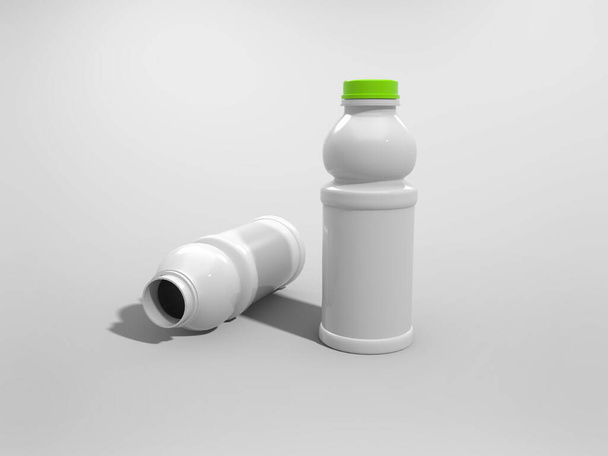 Plantilla de embalaje de productos de renderizado 3D - Foto, Imagen
