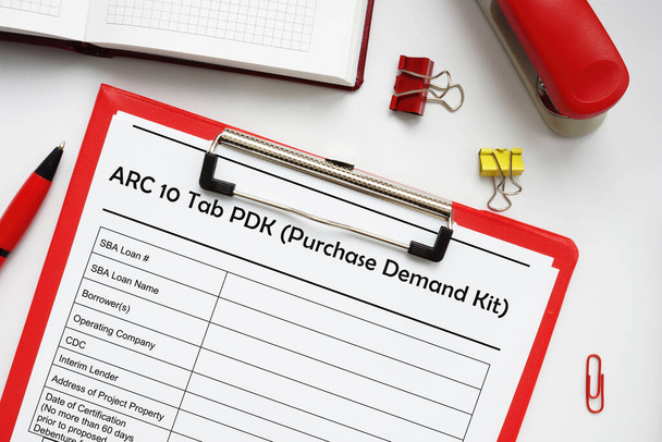 Formulario SBA ARC 10 Tab PDK (Kit de demanda de compra) - Foto, Imagen