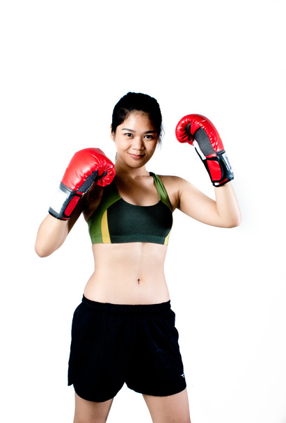 Asian Female fighter - Foto, Bild
