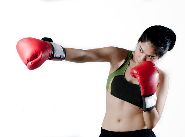 Asian Female fighter - Foto, imagen