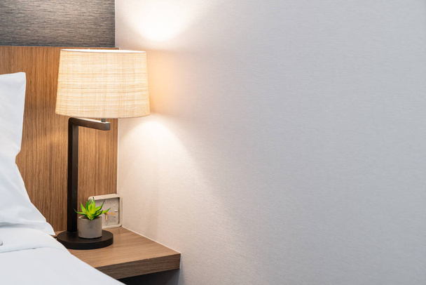 beautiful lamp decoration in bedroom in terior - Zdjęcie, obraz