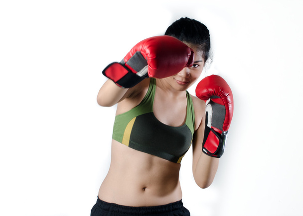 Asian Female fighter - Photo, Image