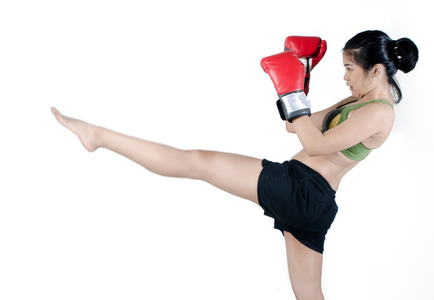 Asian Female fighter - Valokuva, kuva