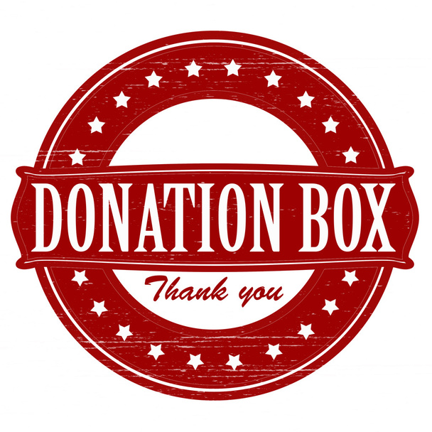 donatie box - Vector, afbeelding