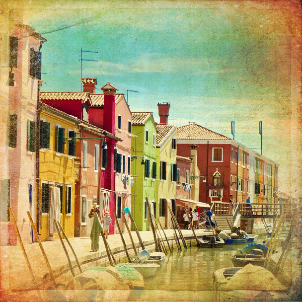 Burano, Veneza
 - Foto, Imagem