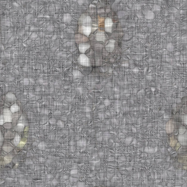 Rustikální skvrnité dřevěné uhlí šedé francouzské lněné tkaniny textury pozadí. Neutrální tkanina ze staré netištěné textilie. Všude na papíře je rozmazaná závada. Nepravidelný efekt nerovnoměrných skvrn. - Fotografie, Obrázek