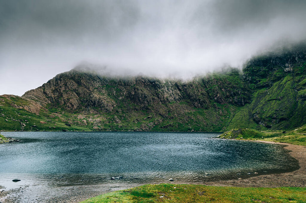 Kaunis maisema panoraama Snowdonian kansallispuistossa Pohjois-Walesissa, Iso-Britannia - Valokuva, kuva